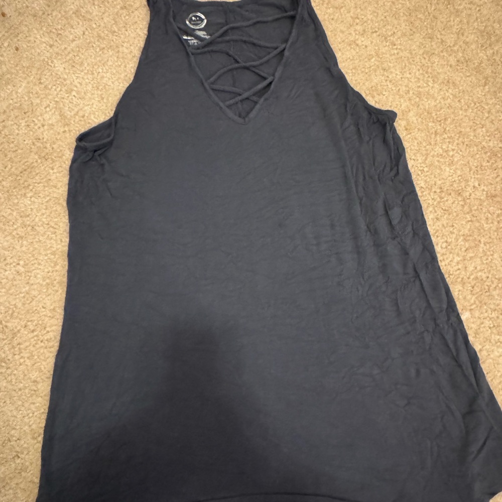 Maurices Charcoal Sleeveless Tank Top